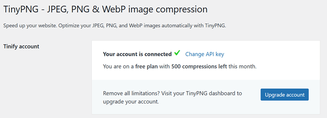 图片[5]-利用TinyPNG图片压缩插件80%无损压缩WordPress上传图片降低存储空间-WordPress建站笔记