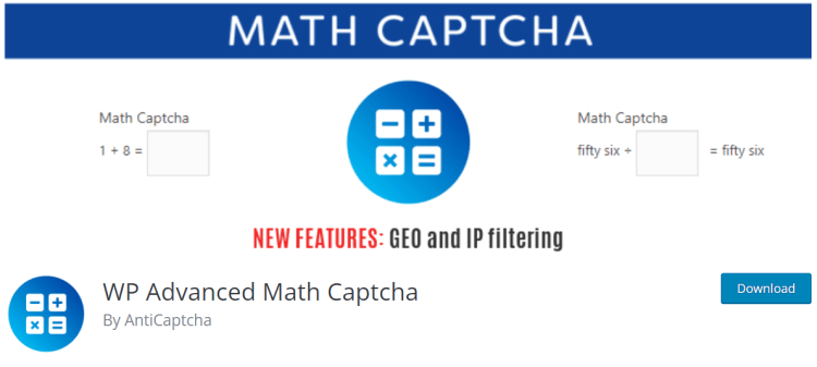 WP Advanced Math Captcha
